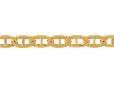 Catena Maglia Marine Battuta 4,60 Mm, Oro Giallo 18k. Rif. 00300