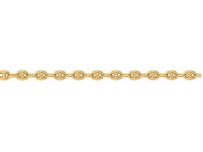 Catena A Maglie Di Chicchi Di Caff}massiccia 7,70 Mm, Oro Giallo 18k. Rif. 01175 - Immagine Standard - 3