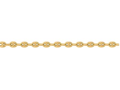 Catena Mesh Chicco Di Caffe Hollow6mm, 18kt Oro Giallo. Rif. 00292 - Immagine Standard - 3