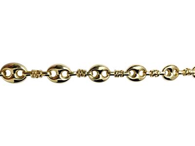 Catena Fantasia A Chicchi Di Caff,oro Giallo 18k 3n