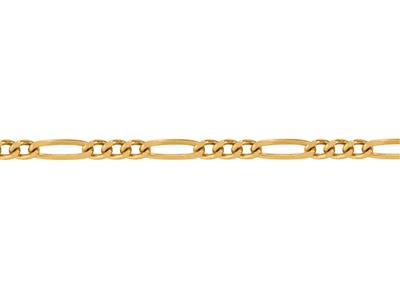 Catena Mesh Figaro Alterna 1/3,2,20mm, 18kt Oro Giallo. Rif. 00204 - Immagine Standard - 3