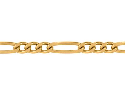 Catena A Maglie Figaro Alternate 1/3,3,60 Mm, Oro Giallo 18k. Rif. 00963 - Immagine Standard - 2