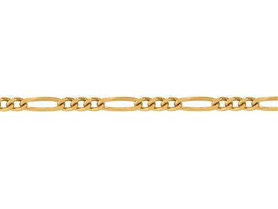 Catena A Maglie Figaro Alternate 1/3,3,60 Mm, Oro Giallo 18k. Rif. 00963 - Immagine Standard - 3