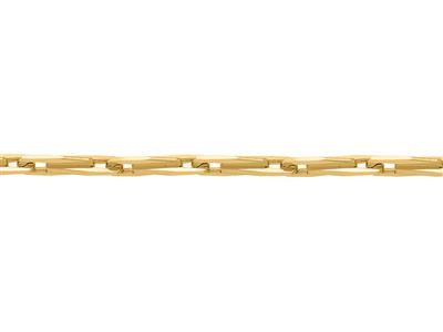 Massiccia Catena Epi Con Taglio A Diamante Da 2,70 Mm, Oro Giallo 18 Carati. Rif. 20043 - Immagine Standard - 3