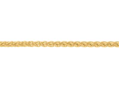 Catena A Palma Con Diamante Massiccio 1,20 Mm, Oro Giallo 18 Carati. Ref. 20036 - Immagine Standard - 3