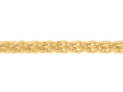 Massiccia Catena A Maglie Palmier Con Taglio A Diamante Da 2 Mm, Oro Giallo 18 Carati. Rif. 20038 - Immagine Standard - 2