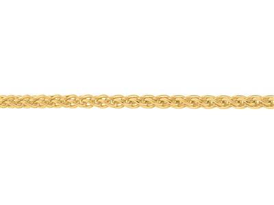 Massiccia Catena Palmier Diamantatada 3,20 Mm, Oro Giallo 18 Carati. Rif. 20040 - Immagine Standard - 3