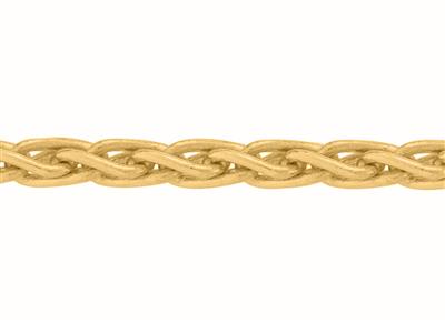 Massiccia Catena Meccanicamente Realizzata Con Maglia Palmier Da 3,30 Mm, Oro Giallo 18k. Rif. 00192