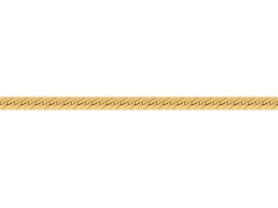 Catena A Maglia Inglese Cava Da 3,70 Mm, Oro Giallo 18 Carati. Rif. 00526 - Immagine Standard - 3