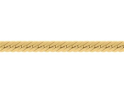Catena A Maglia Inglese Cava Da 5,70 Mm, Oro Giallo 18k. Rif. 00528