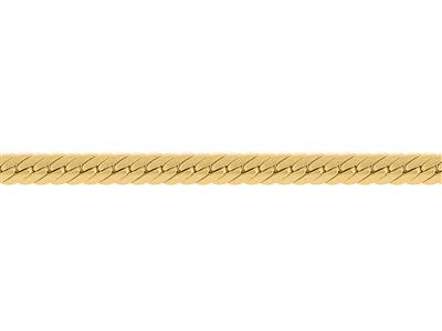 Catena A Maglia Inglese Cava Da 5,70 Mm, Oro Giallo 18k. Rif. 00528 - Immagine Standard - 3