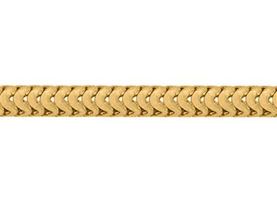 Catena Maglia Serpente Tonda 1,25 Mm, 18kt Oro Giallo. Rif. 10018