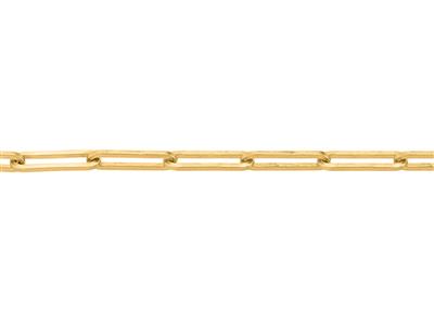 Catena A Maglie Rettangolari Da 1,75 Mm, Oro Giallo 18 Carati. Rif. 00863 - Immagine Standard - 3
