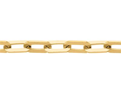 Catena A Maglie Rettangolari Da 2,10 Mm, Oro Giallo 18 Carati. Rif. 002015 - Immagine Standard - 2