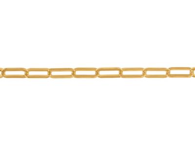Catena A Maglie Rettangolari Da 4,20 Mm, Oro Giallo 18 Carati. Rif. 00862bis - Immagine Standard - 2