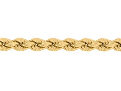 Catena A Corda Cava 4,90 Mm, Oro Giallo 18 Carati. Ref. 00184 - Immagine Standard - 1