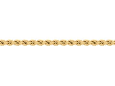 Catena Corda Vuota 4,90 Mm, Oro Giallo 18 Carati. Rif. 00184 - Immagine Standard - 3