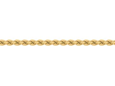 Catena A Corda Cava 4,90 Mm, Oro Giallo 18 Carati. Ref. 00184 - Immagine Standard - 3