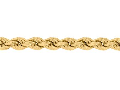 Catena A Corda Cava 6 Mm, Oro Giallo 18 Carati. Rif. 00187 - Immagine Standard - 1