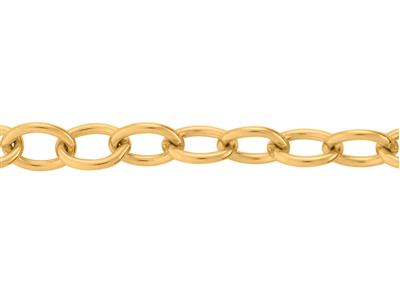 Catena Rete Forzatina Rotonda Leggera 2,50 Mm, 18kt Oro Giallo. Rif. 00880