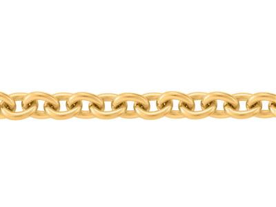 Catena Maglia Forzatina Rotonda 2,60 Mm, 18kt Oro Giallo. Rif. 00370 - Immagine Standard - 2