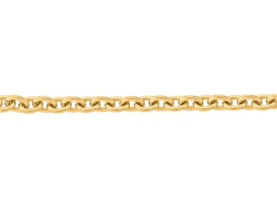 Catena Maglia Forzatina Rotonda 2,60 Mm, 18kt Oro Giallo. Rif. 00370 - Immagine Standard - 3