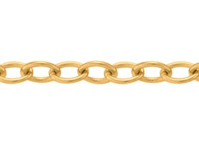 Catena Maglia Forzatina Rotonda Leggera 0,90 Mm, 18kt Oro Giallo. Rif.00875
