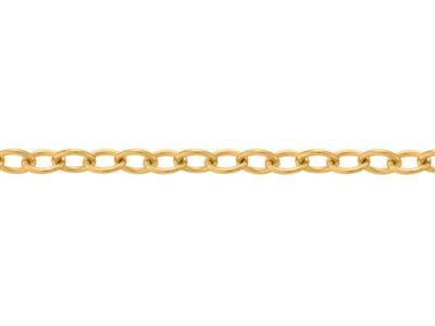 Catena Maglia Forzatina Rotonda Leggera 0,90 Mm, 18kt Oro Giallo. Rif.00875 - Immagine Standard - 3