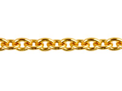 Catena A Maglie Rotonde Forat 0,90mm, Oro Giallo 18 Kt 3n. Rif. 0032 5