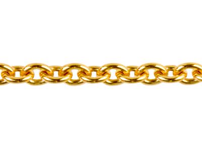 Catena Maglia Forzatina Rotonda 0,90 Mm, 18kt Oro Giallo. Rif. 00325