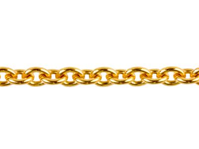 Catena A Maglie Rotonde For\at 0,90mm, Oro Giallo 18 Kt 3n. Rif. 0032 5 - Immagine Standard - 2