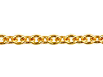 Catena Maglia Forzatina Rotonda 0,90 Mm, 18kt Oro Giallo. Rif. 00325 - Immagine Standard - 2