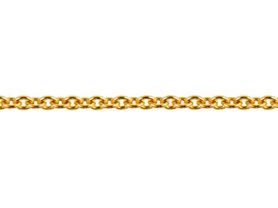 Catena A Maglie Rotonde For\at 0,90mm, Oro Giallo 18 Kt 3n. Rif. 0032 5 - Immagine Standard - 3