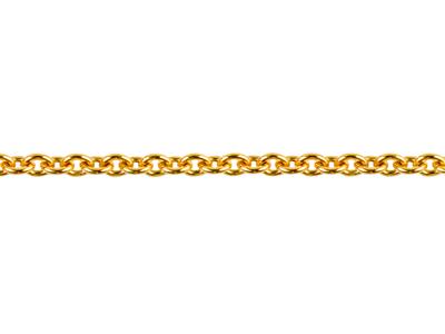 Catena Maglia Forzatina Rotonda 0,90 Mm, 18kt Oro Giallo. Rif. 00325 - Immagine Standard - 3