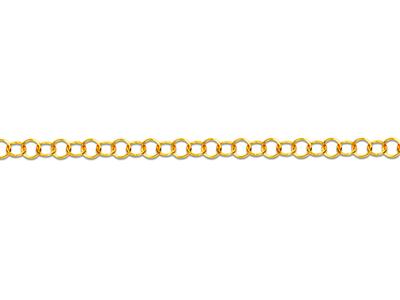 Catena Maglia Anello Massiccia 2,40mm, 18kt Oro Giallo. Rif. 00886 - Immagine Standard - 3