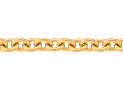 Catena Maglia Forzatina Rotonda 1,30 Mm, 18kt Oro Giallo. Rif. 00335