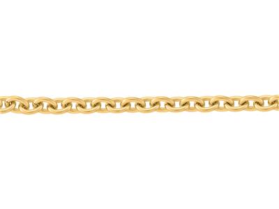 Catena Mesh Forzatina Rotonda 2,30 Mm, 18kt Oro Giallo. Rif. 00360 - Immagine Standard - 3
