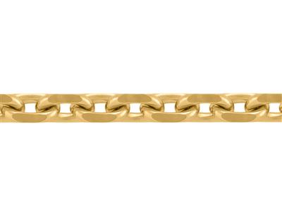 Catena Forzatina Maglia A Diamante 3 Mm, 18kt Oro Giallo. Rif. 00490 - Immagine Standard - 2