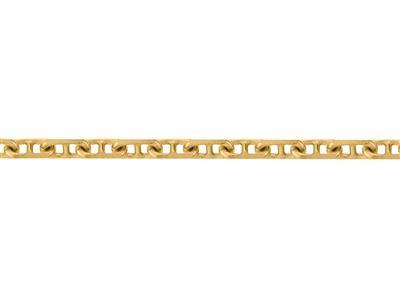 Catena Forzatina Marinara Maglia A Rombi Da 1,70, 18kt Oro Giallo. Rif. 00212 - Immagine Standard - 3