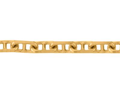 Catena Forzatina Marinara Maglia A Rombi Da 2,30 Mm, 18kt Oro Giallo. Rif. 00212 - Immagine Standard - 2