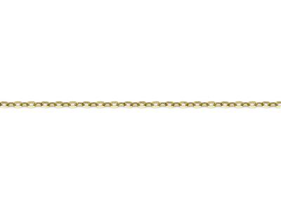 Catena A Maglie Forat Cavo Specchio Da 1,55 Mm, Oro Giallo 18k. Rif.00884