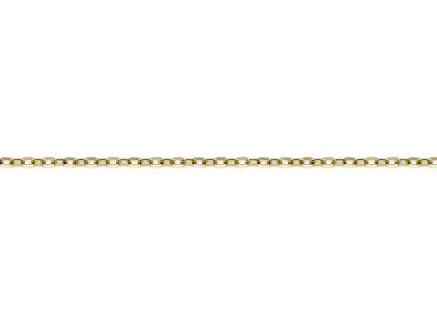 Catena Maglia Taglio A Diamante Specchio Cavo 1,55 Mm, 18kt Oro Giallo. Rif.00884 - Immagine Standard - 1