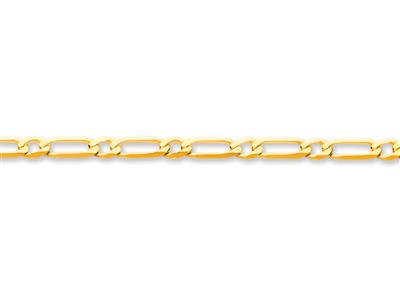 Catena Maglia Alternata 1/1 Ultrapiatta Limata 6 Lati, 5,60 Mm, 18kt Oro Giallo - Immagine Standard - 2