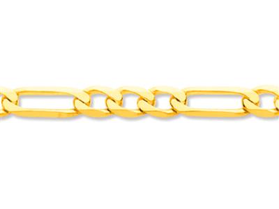 Catena Ultra Piatta Da 13 A Magliaalternata Limata Su 6 Lati, 6,80 M M, Oro Giallo 18 Carati. Rif. 01975