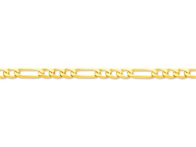 Catena Ultra Piatta Da 1/3 A Magliaalternata Limata Su 6 Lati, 6,80 M M, Oro Giallo 18 Carati. Rif. 01975 - Immagine Standard - 3