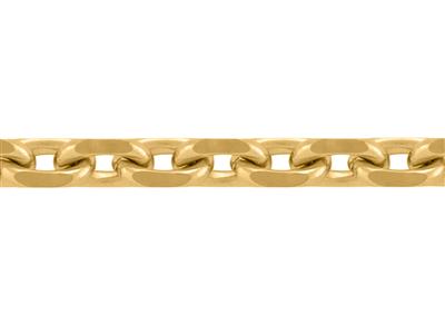 NKlaus Catena A Maglia Barbazzale Oro Giallo 18K - Larghezza 1,40 Mm, Lunghezza 60 Cm, Unisex