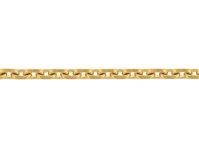 Catena Forzatina Maglia A Diamante 1 Mm, 18kt Oro Giallo. Rif. 00430 - Immagine Standard - 3