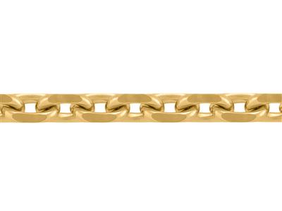 Catena Maglia For\at Diamantata Da 2,60 Mm, Oro Giallo 18k. Rif. 00480 - Immagine Standard - 2
