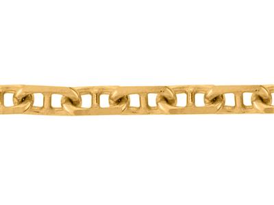 Catena Forzatina Marina Maglia Romboidale 3,48 Mm, Oro Giallo. Rif. 00217