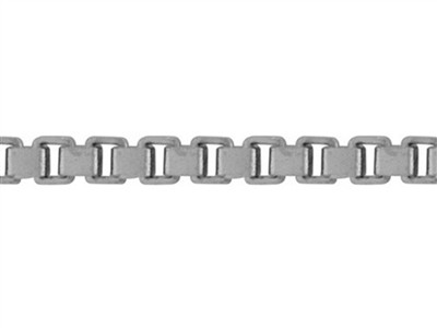 Catena A Maglia Veneziana Da 1,06 Mm, Oro Bianco 18kt. Ref. 00858